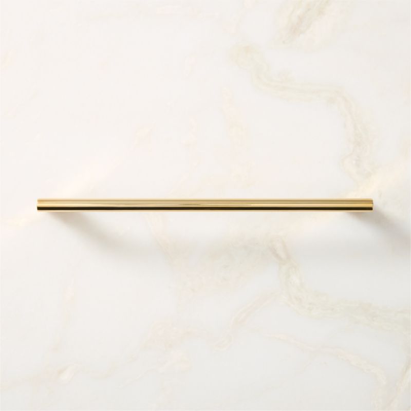 Kela Unlacquered Brass Cabinet Handle 8" - image 1 of 6