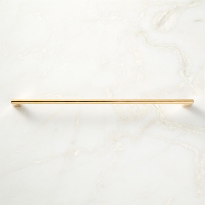 12'' Kela Unlacquered Brass Handle - image 0 of 5