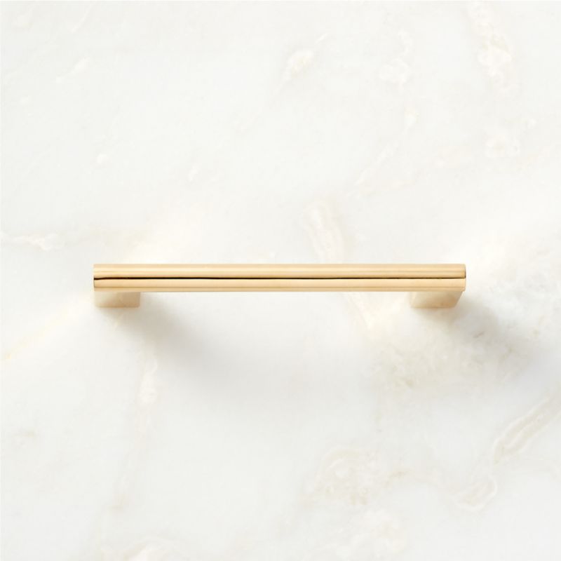 4'' Kela Unlacquered Brass Handle - image 0 of 5