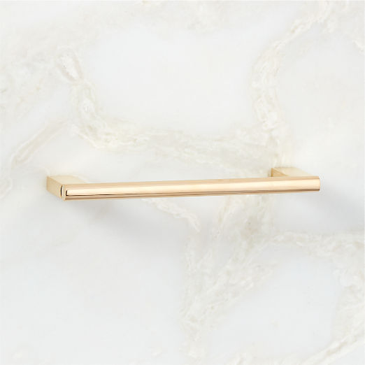 Kela Unlacquered Brass Cabinet Handle 5"