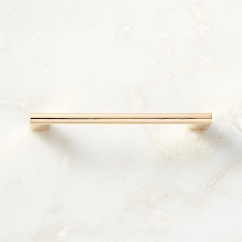 5'' Kela Unlacquered Brass Handle - image 0 of 5