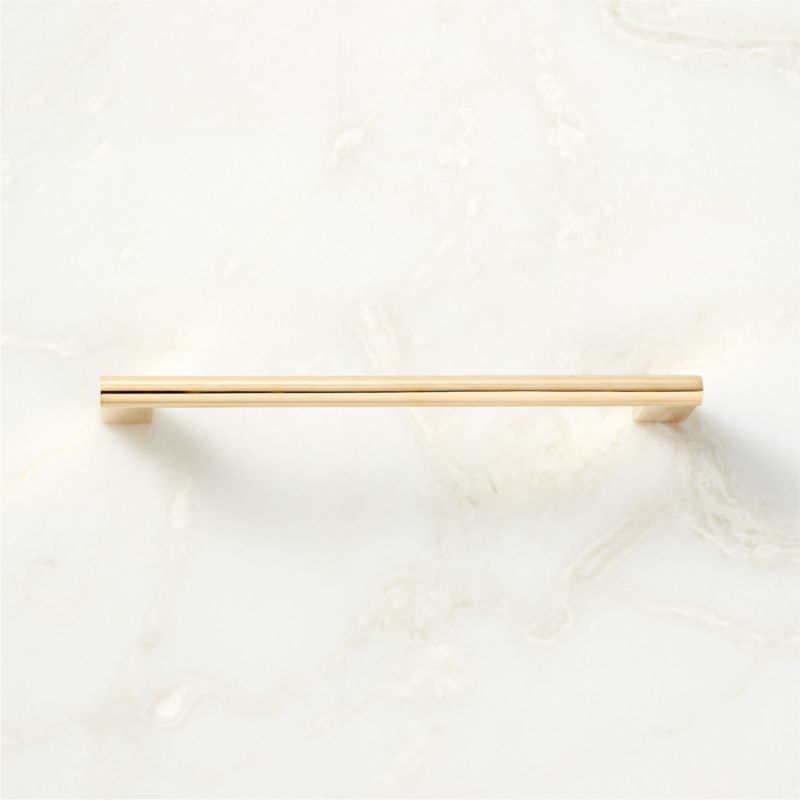 6'' Kela Unlacquered Brass Handle - image 0 of 5