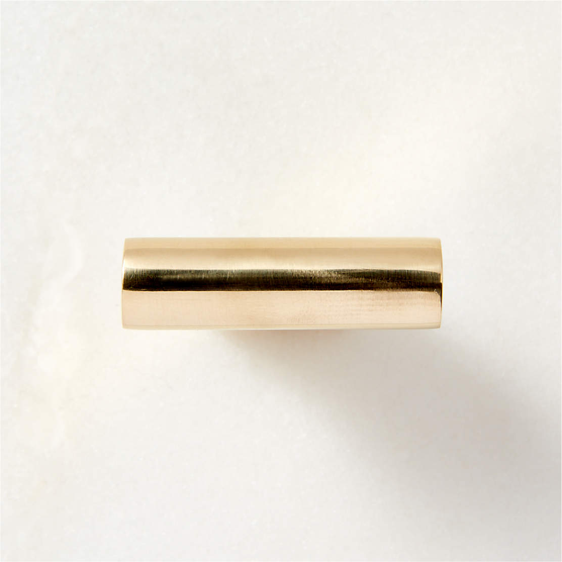 Avery Modern Unlacquered Brass Knob Reviews CB2   Kela Unlacquered Brass Knob 