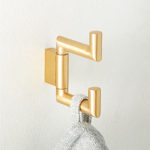 Kela Brushed Brass Swivel Hook