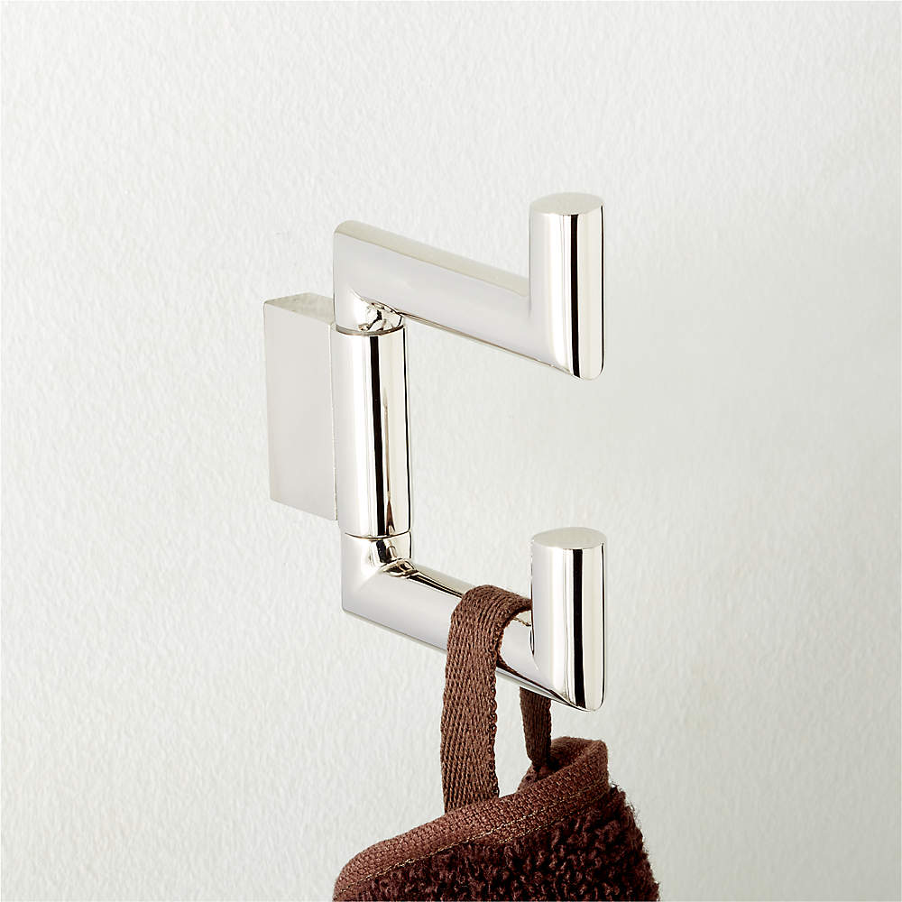 Bathroom towel rail swivel handle hook