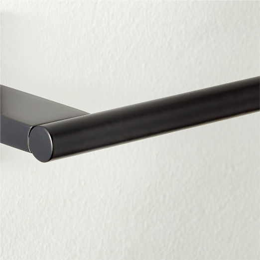 Kela Black Wall-Mounted Toilet Paper Holder