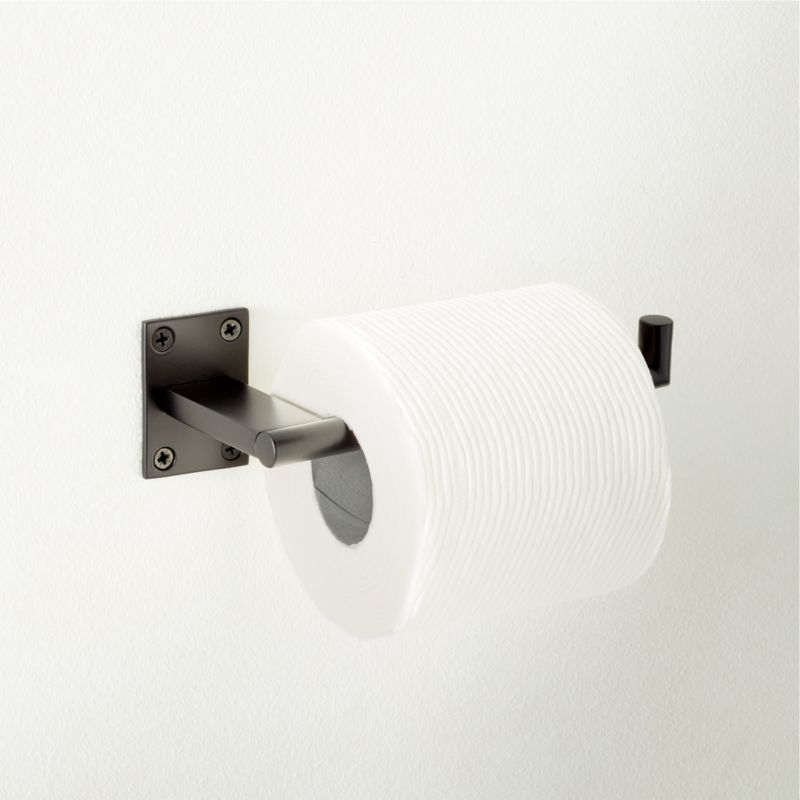 Kela Black Wall Mount Toilet Paper Holder - image 1 of 3