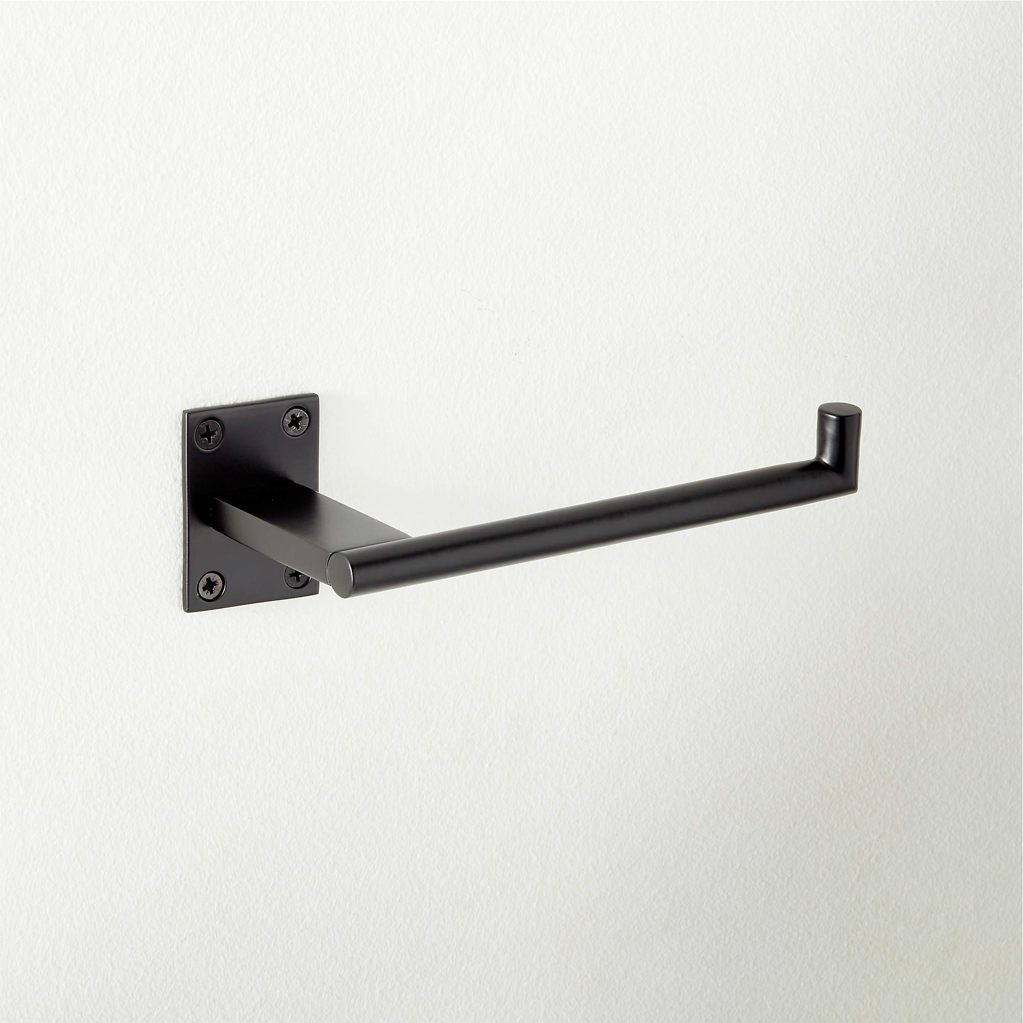 Kela Black Wall Mounted Toilet Paper Holder + Reviews CB2