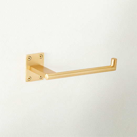 Kela Brushed Brass Wall Mount Toilet Paper Holder