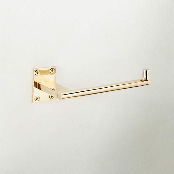 Under-Shelf Swiveling Hook Accessory, Unlacquered Brass