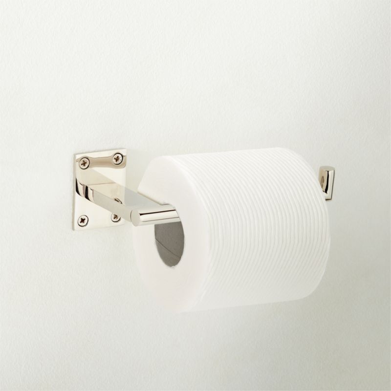 Kela Polished Nickel Wall Mount Toilet Paper Holder - image 1 of 3