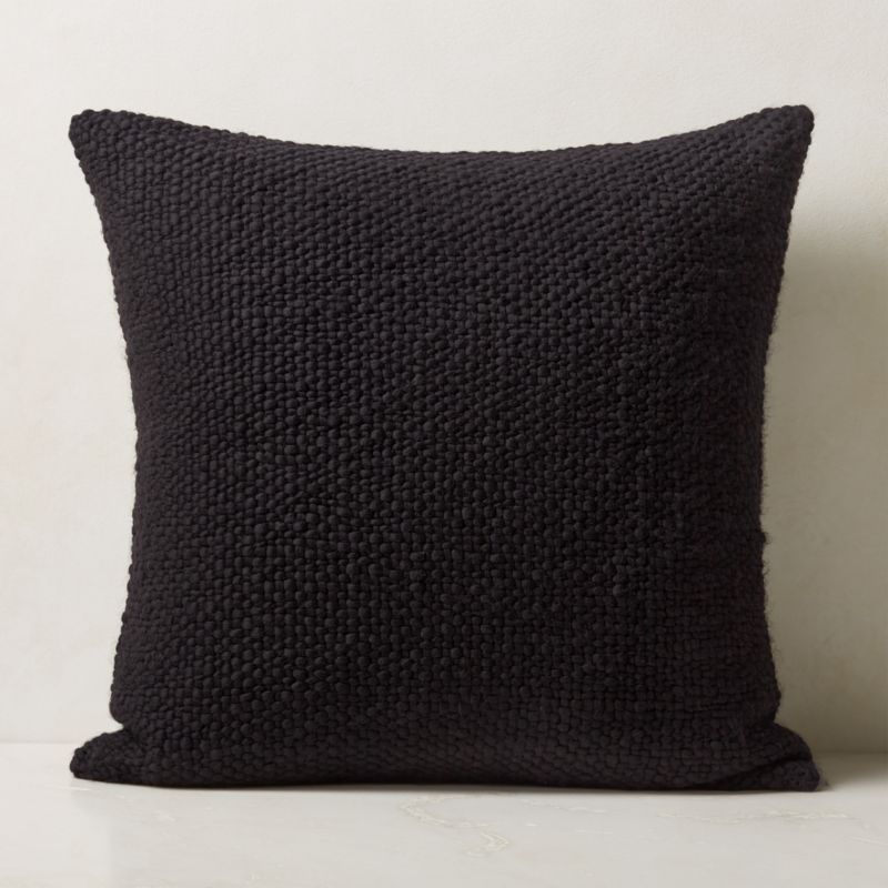 Black hotsell knit pillow