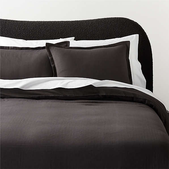 Dark gray best sale pillow shams