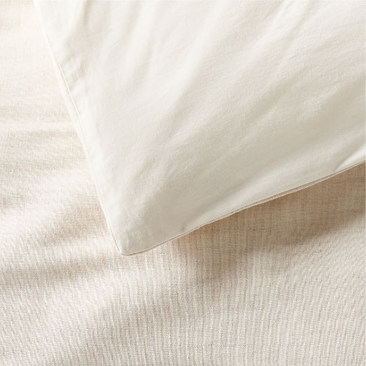 Kellen Organic Cotton-Blend Natural Duvet Cover