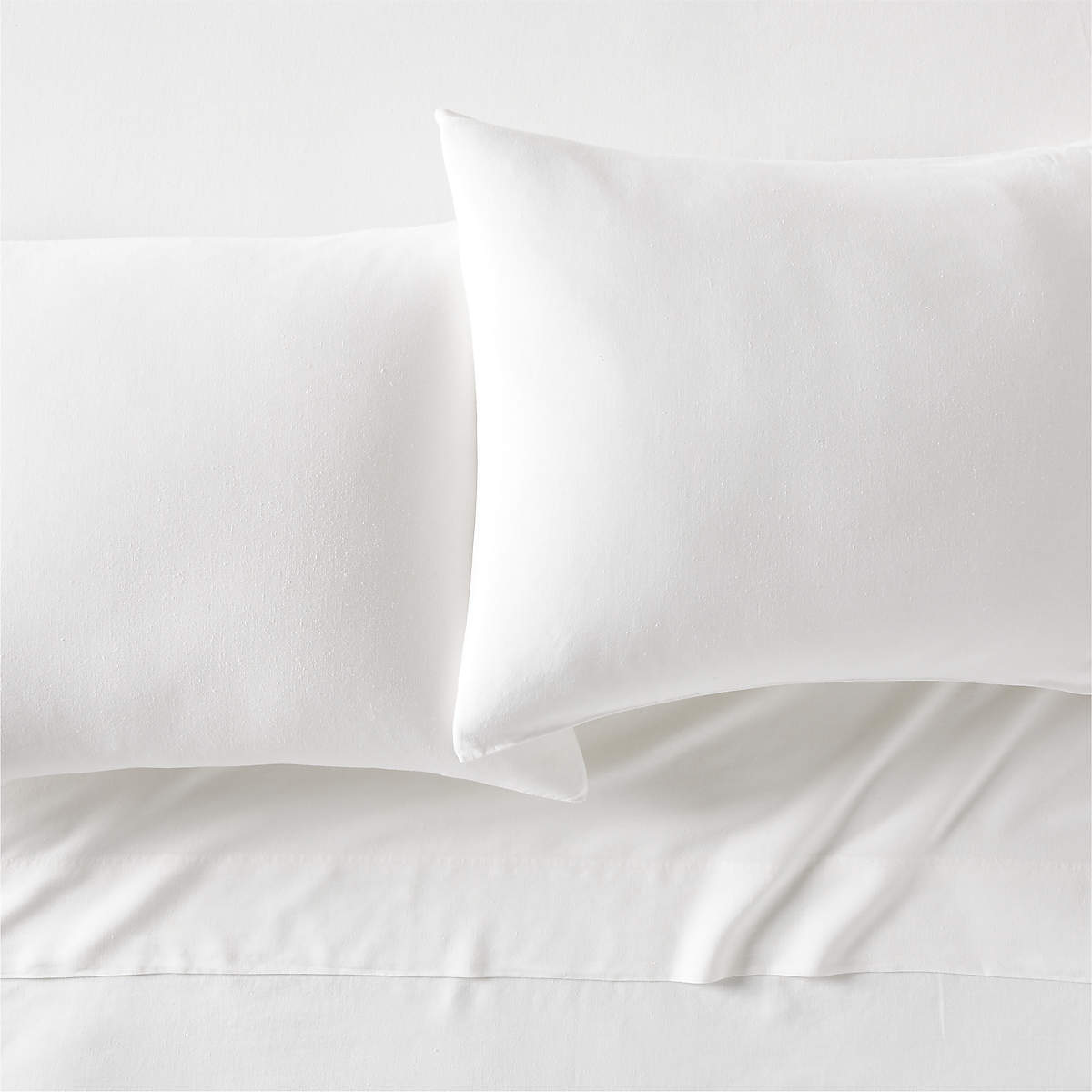 Keyne TENCEL Lyocell LinenBlend White Queen Sheet Set + Reviews CB2