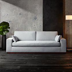 Modern Sofas And Couches Cb2 Kihon Indigo Sofa