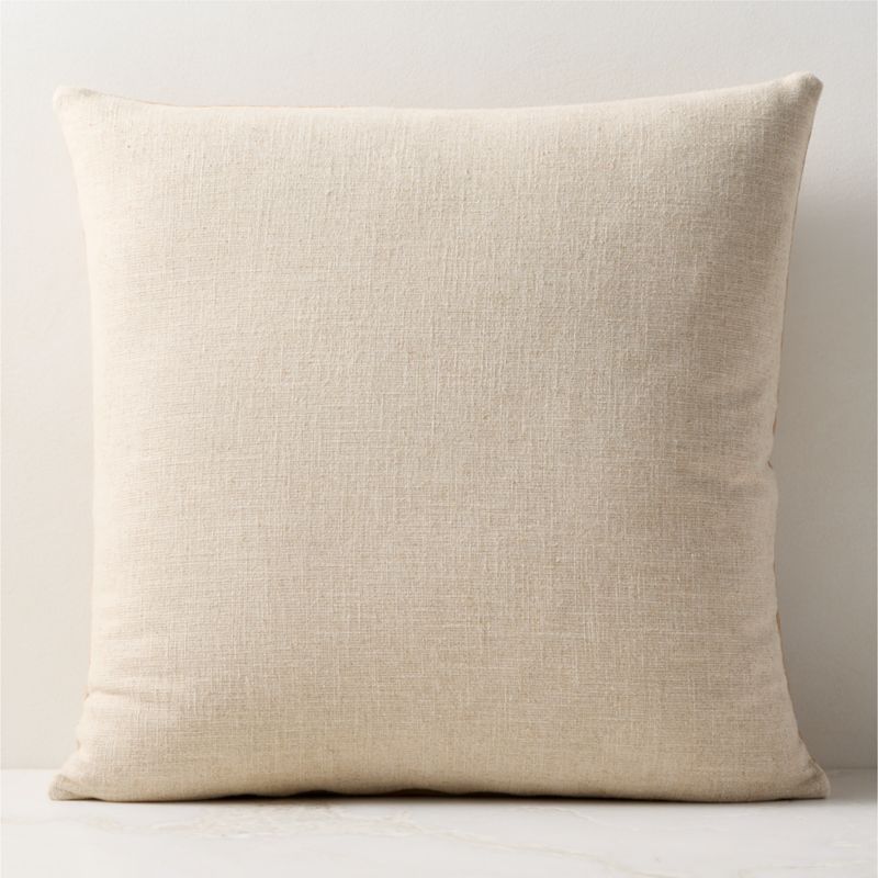 Killian Taupe Suede Throw Pillow with Down-Alternative Insert 23"x23" - image 2 of 5