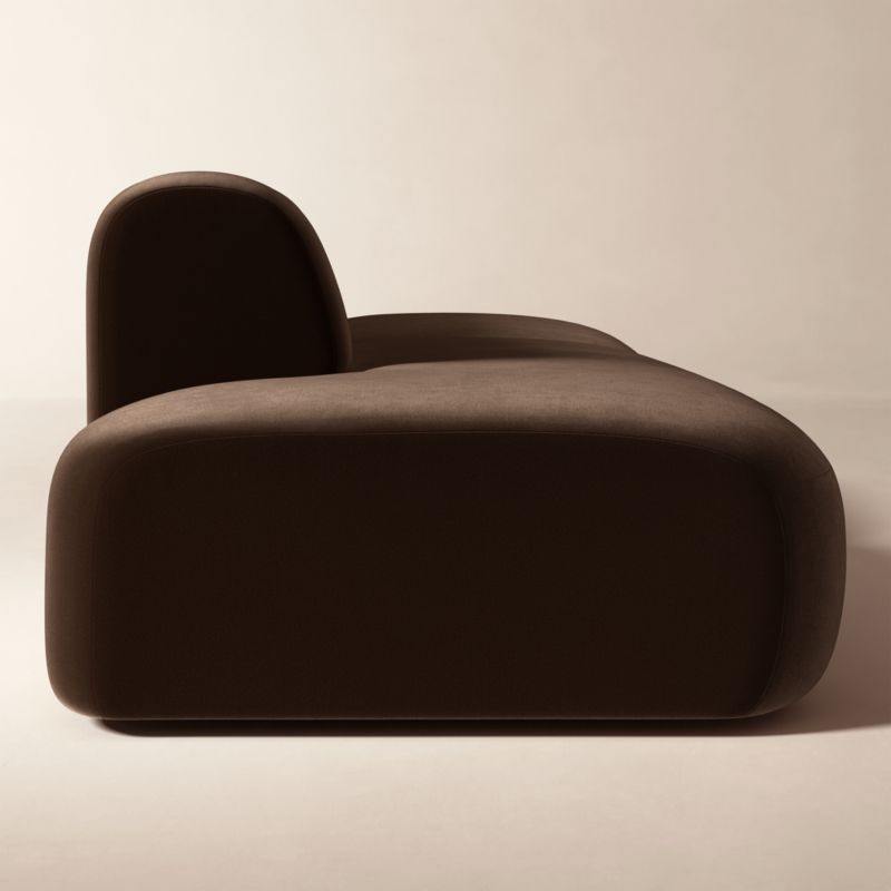 Kindred 2-Piece Brown Velvet Left-Arm Sectional Sofa by Casa Dean by Swizz Beatz - image 2 of 5