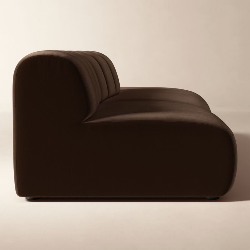Kindred 2-Piece Brown Velvet Right-Arm Sectional Sofa by Casa Dean by Swizz Beatz - image 2 of 5