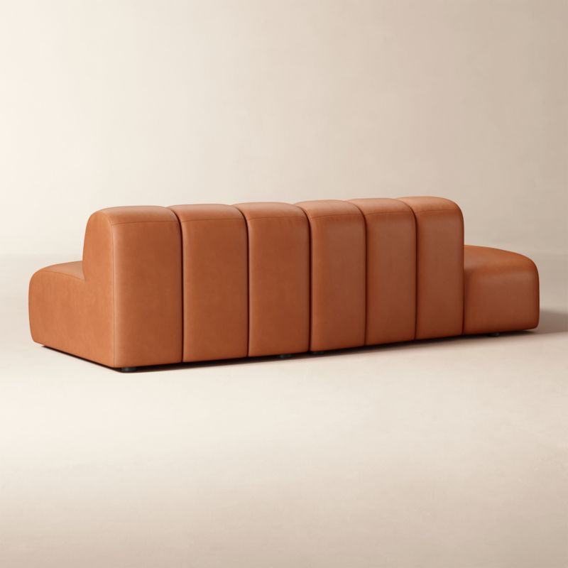 Kindred 2-Piece Leather Left-Arm Sectional Sofa by Casa Dean by Swizz Beatz - image 4 of 5
