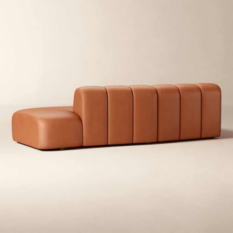 Kindred 2-Piece Leather Right-Arm Sectional Sofa by Casa Dean by Swizz Beatz - image 4 of 5