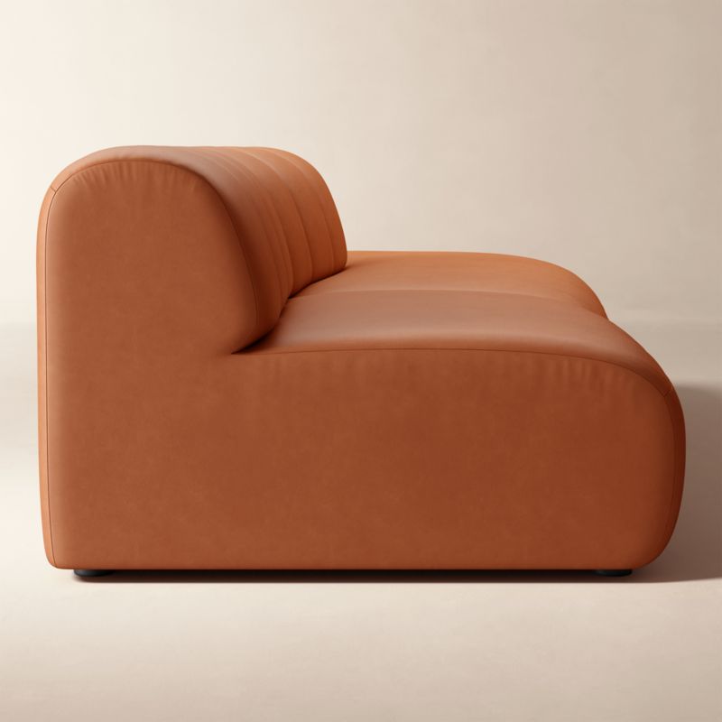 Kindred 2-Piece Leather Right-Arm Sectional Sofa by Casa Dean by Swizz Beatz - image 3 of 5