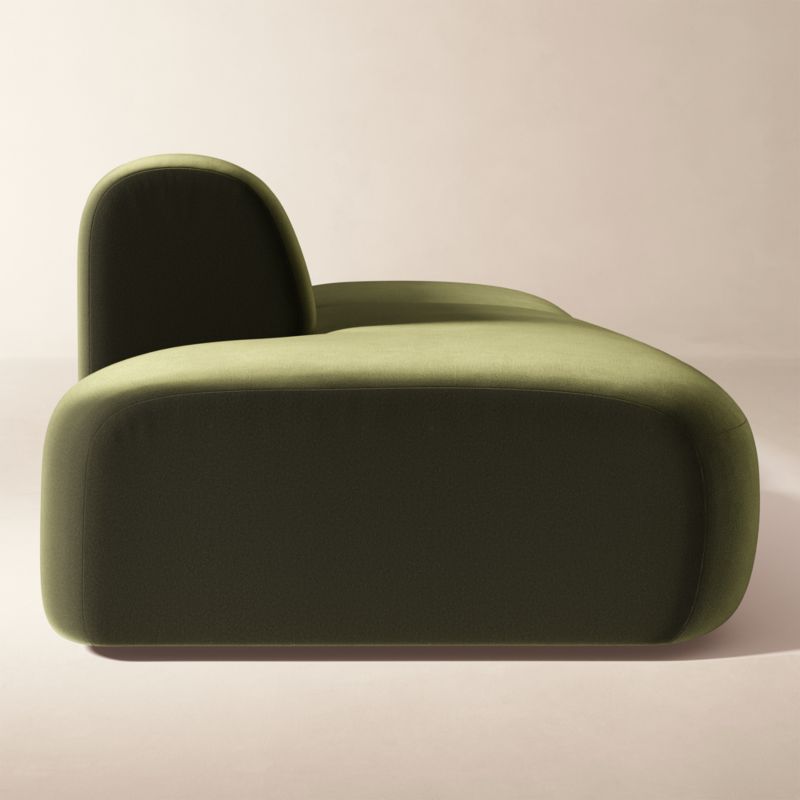 Kindred 2-Piece Olive Green Velvet Left-Arm Sectional Sofa by Casa Dean by Swizz Beatz - image 3 of 8