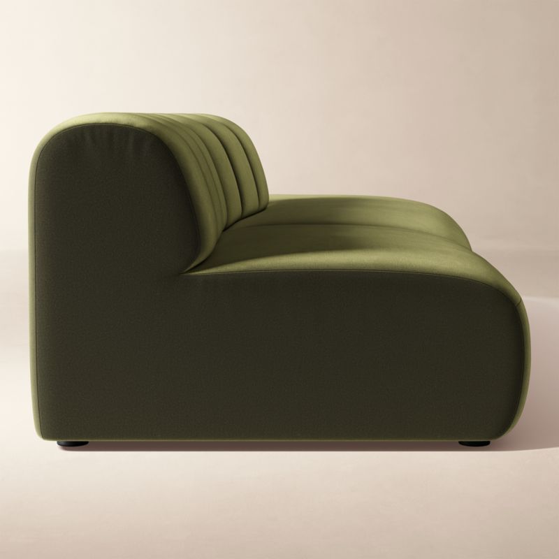 Kindred 2-Piece Olive Green Velvet Right-Arm Sectional Sofa by Casa Dean by Swizz Beatz - image 3 of 8