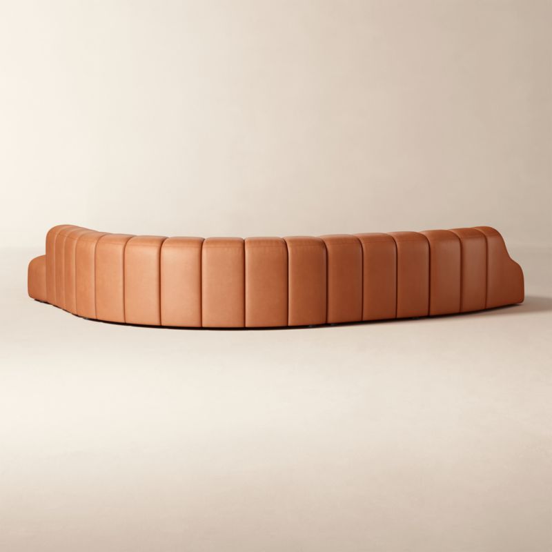Kindred 4-Piece Leather Sectional Sofa with Left Arm End by Casa Dean by Swizz Beatz - image 4 of 5
