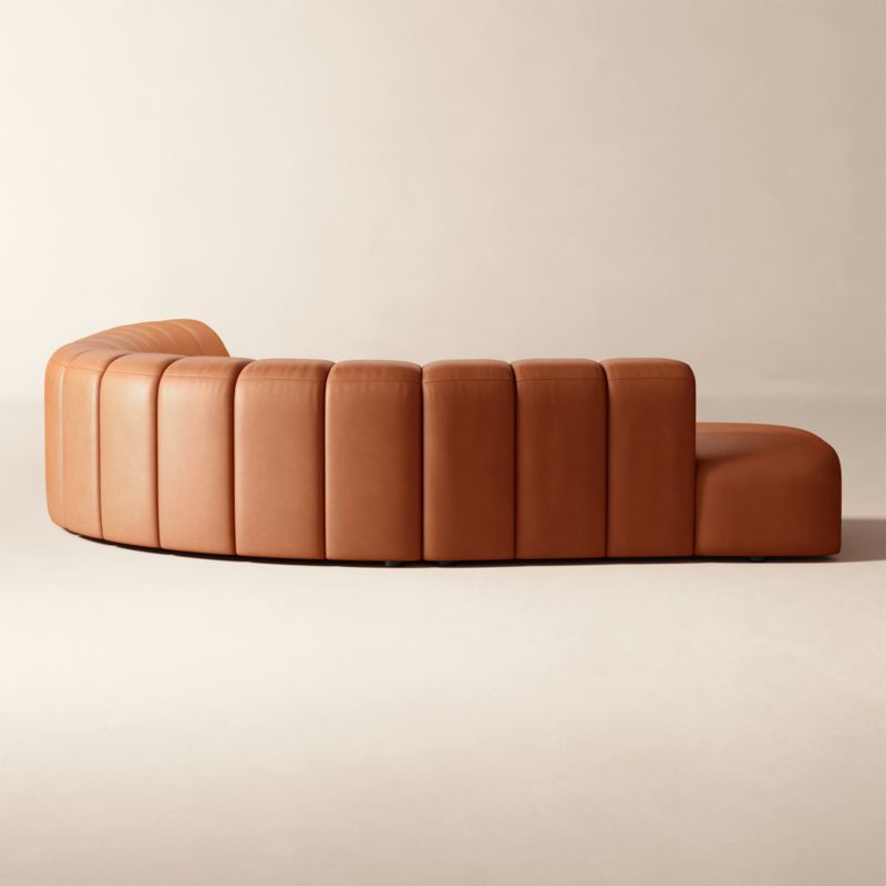 Kindred 4-Piece Leather Sectional Sofa with Right Arm End by Casa Dean by Swizz Beatz - image 3 of 5