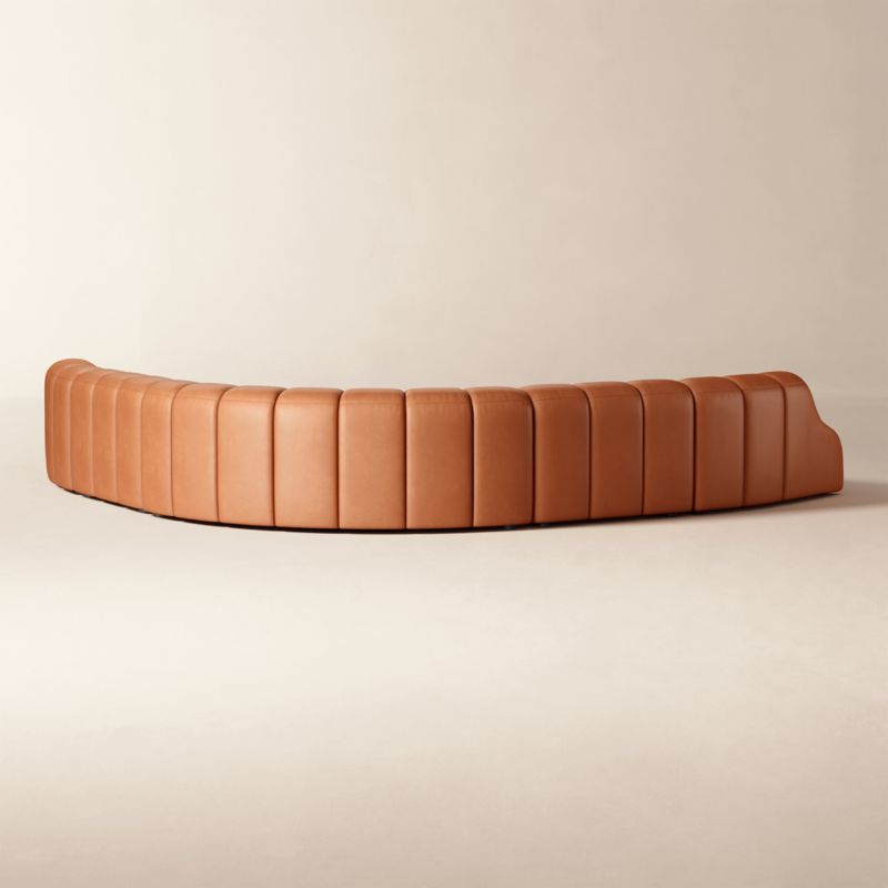 Kindred 5-Piece Leather L-Shaped Sectional Sofa by Casa Dean by Swizz Beatz - image 4 of 5