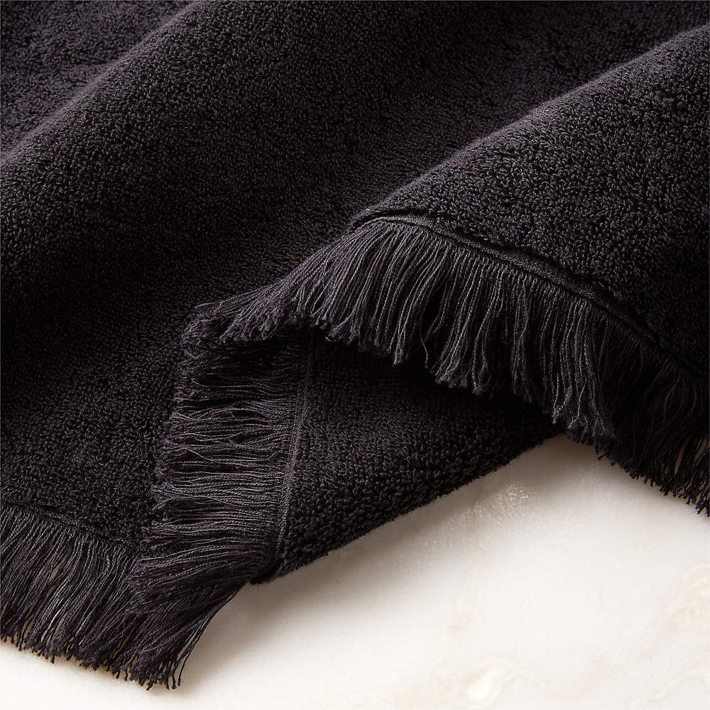 Tuli Black Trim Hand Towel + Reviews, CB2