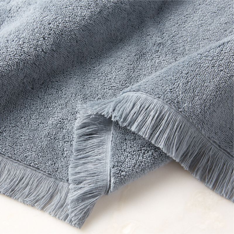 Kindred Organic Cotton Blue Bath Sheet by Kravitz Design - image 4 of 6