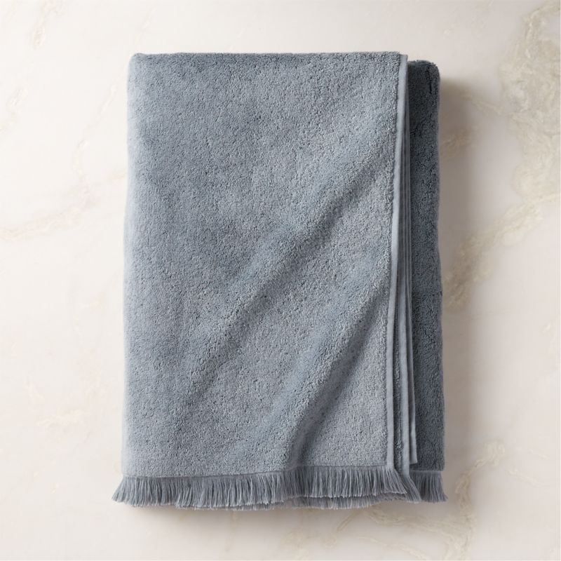 Kindred Organic Cotton Blue Bath Sheet by Kravitz Design - image 0 of 6