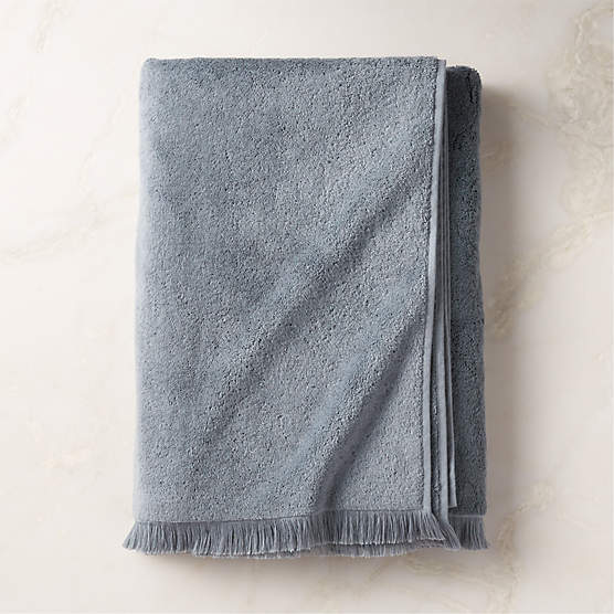 Kindred Organic Cotton Blue Bath Sheet by Kravitz Design