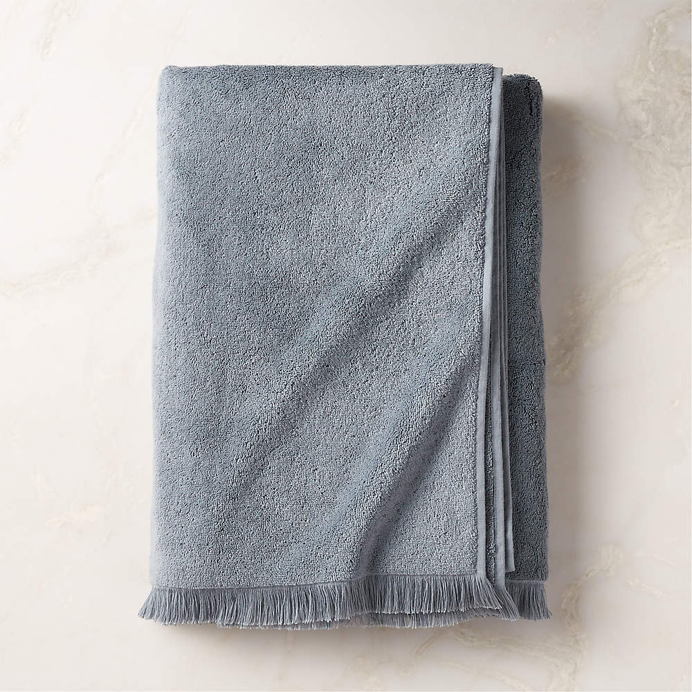 Kindred Organic Cotton Blue Bath Sheet by Kravitz Design + Reviews