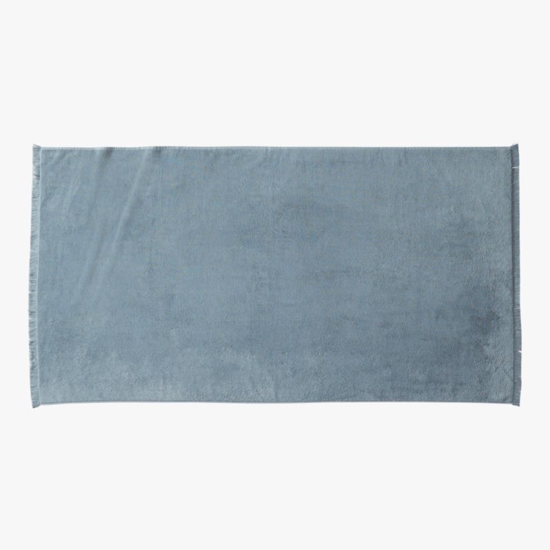 Kindred Organic Cotton Blue Bath Sheet by Kravitz Design - image 3 of 6