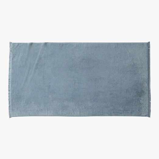 Kindred Organic Cotton Blue Bath Sheet by Kravitz Design