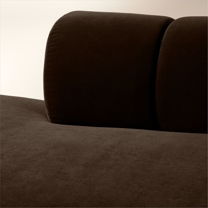 Kindred Brown Velvet Left Arm Bumper by Casa Dean by Swizz Beatz - image 5 of 7
