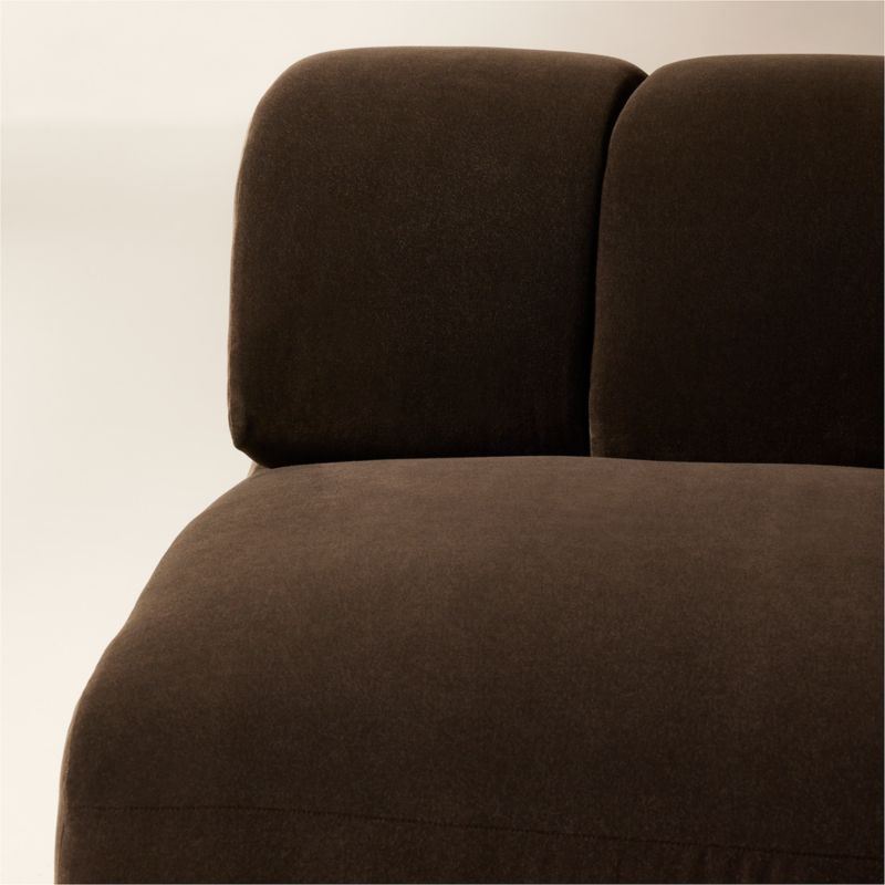 Kindred Brown Velvet Right Arm Bumper by Casa Dean by Swizz Beatz - image 5 of 7