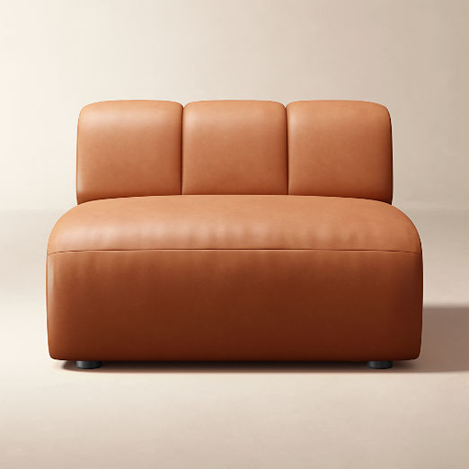 Kindred Leather Armless Chair by Casa Dean by Swizz Beatz