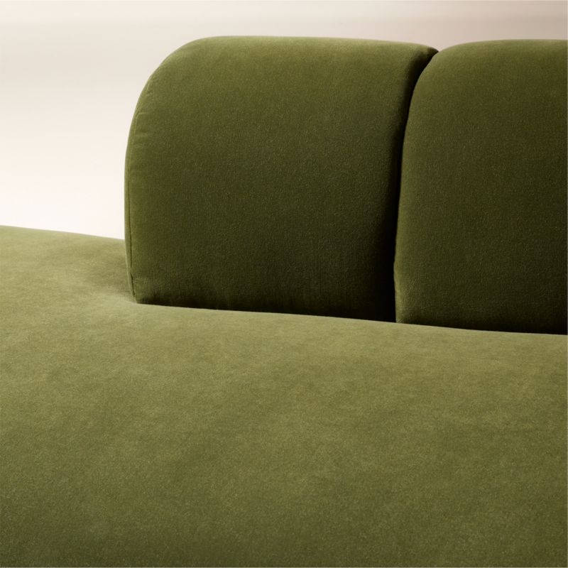 Kindred Olive Green Velvet Left Arm Bumper by Casa Dean by Swizz Beatz - image 6 of 10