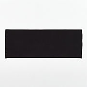 Kindred Organic Cotton Black Bath Runner Rug 24"x60" by Kravitz Design
