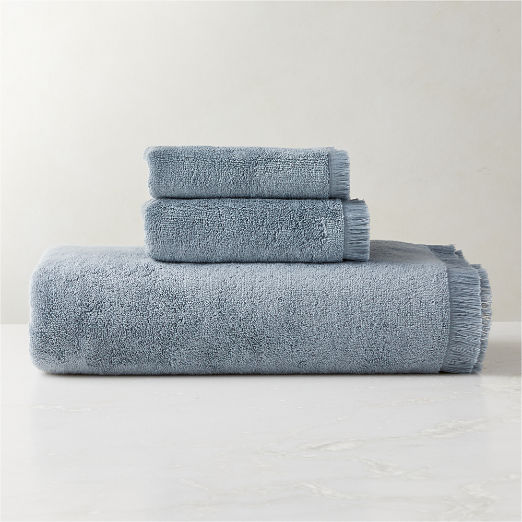 Kindred Organic Cotton Blue Bath Towels