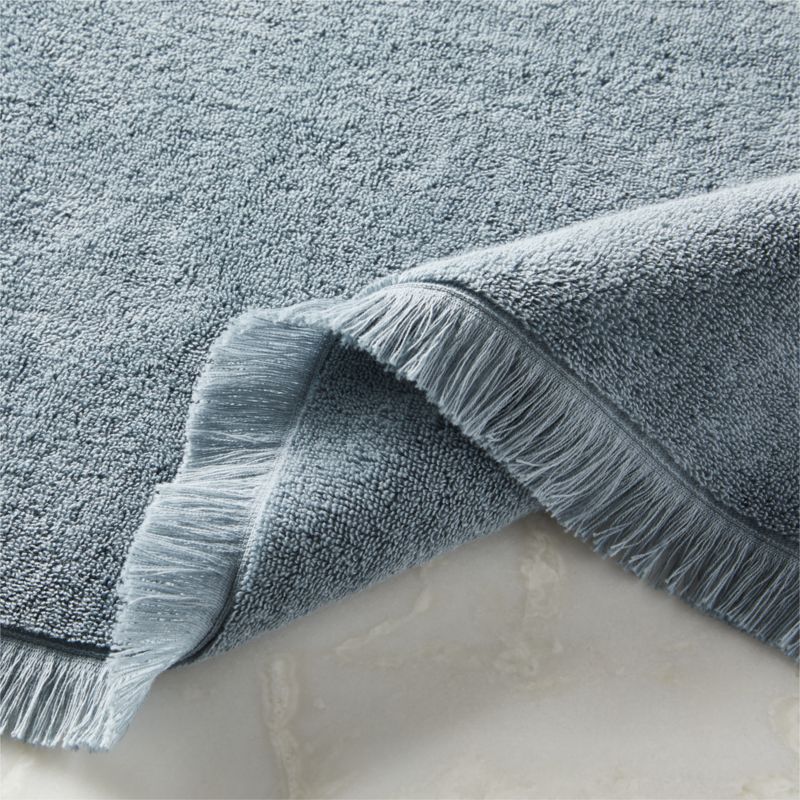 Kindred Organic Cotton Blue Hand Towel by Kravitz Design - image 4 of 6