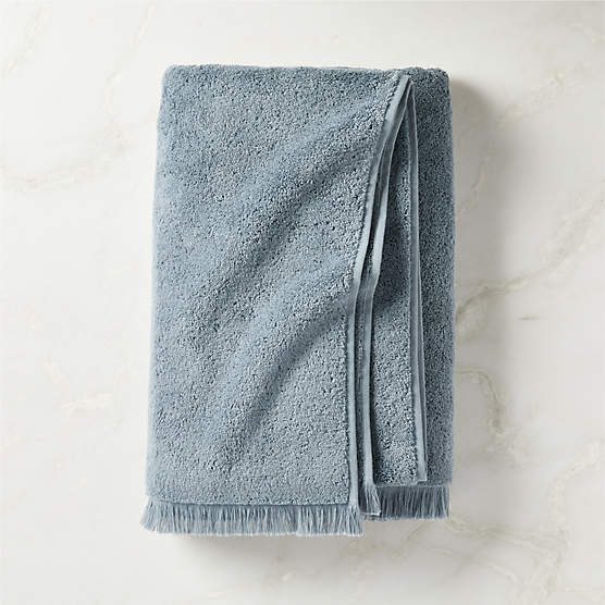 Kindred Organic Cotton Blue Bath Towel by Kravitz Design