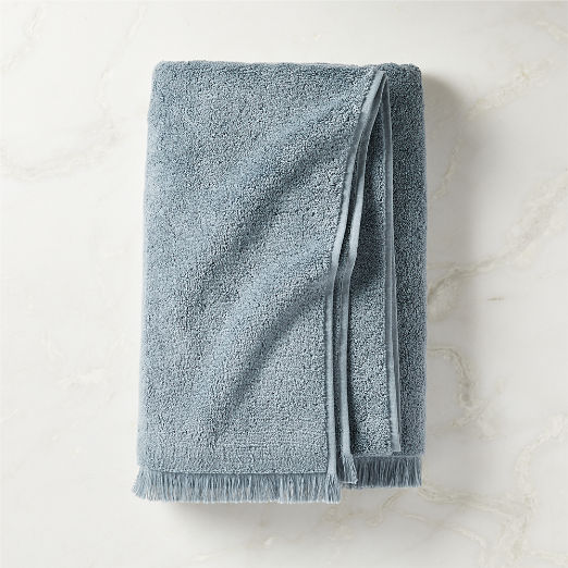 Kindred Organic Cotton Blue Bath Towel by Kravitz Design