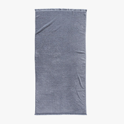 Kindred Organic Cotton Blue Bath Towel by Kravitz Design
