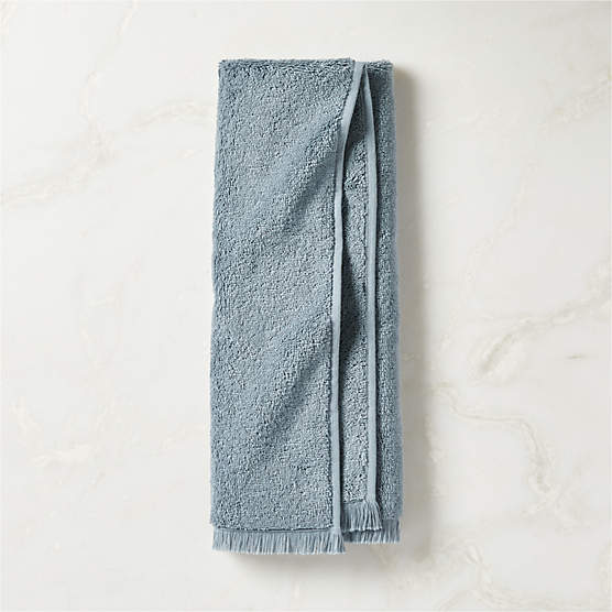 Kindred Organic Cotton Blue Hand Towel by Kravitz Design