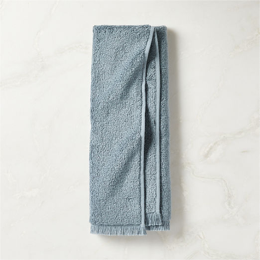 Kindred Organic Cotton Blue Hand Towel by Kravitz Design